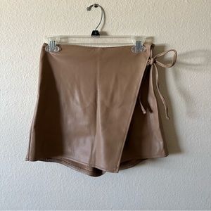 Abercrombie & Fitch Leather Skort
